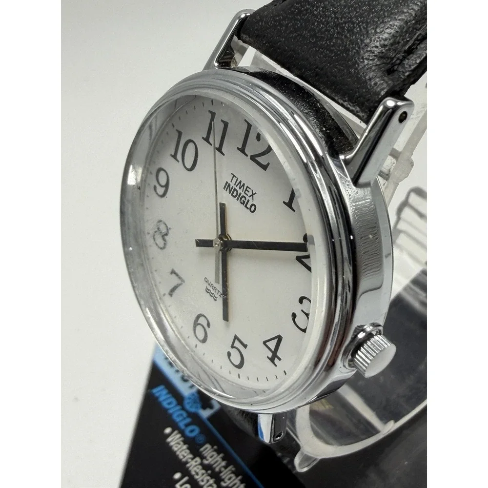 Timex New Battery Mens Watch 2000‎ Vintage New Old Stock 34MM 7.5